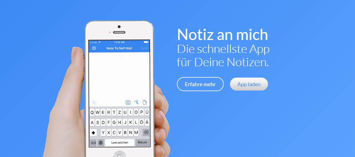 Notiz an mich: die schnellste App für Deine Notizen