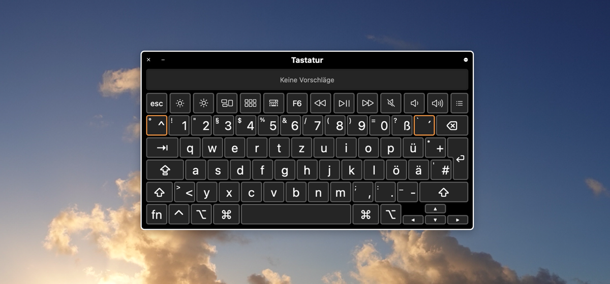 screenshot of keyboard app on macOS