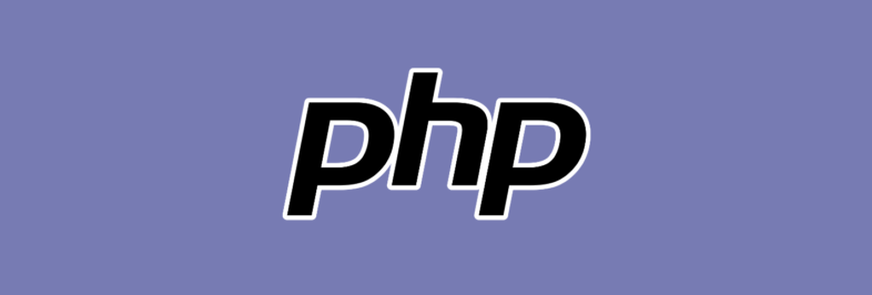 php logo on purple background